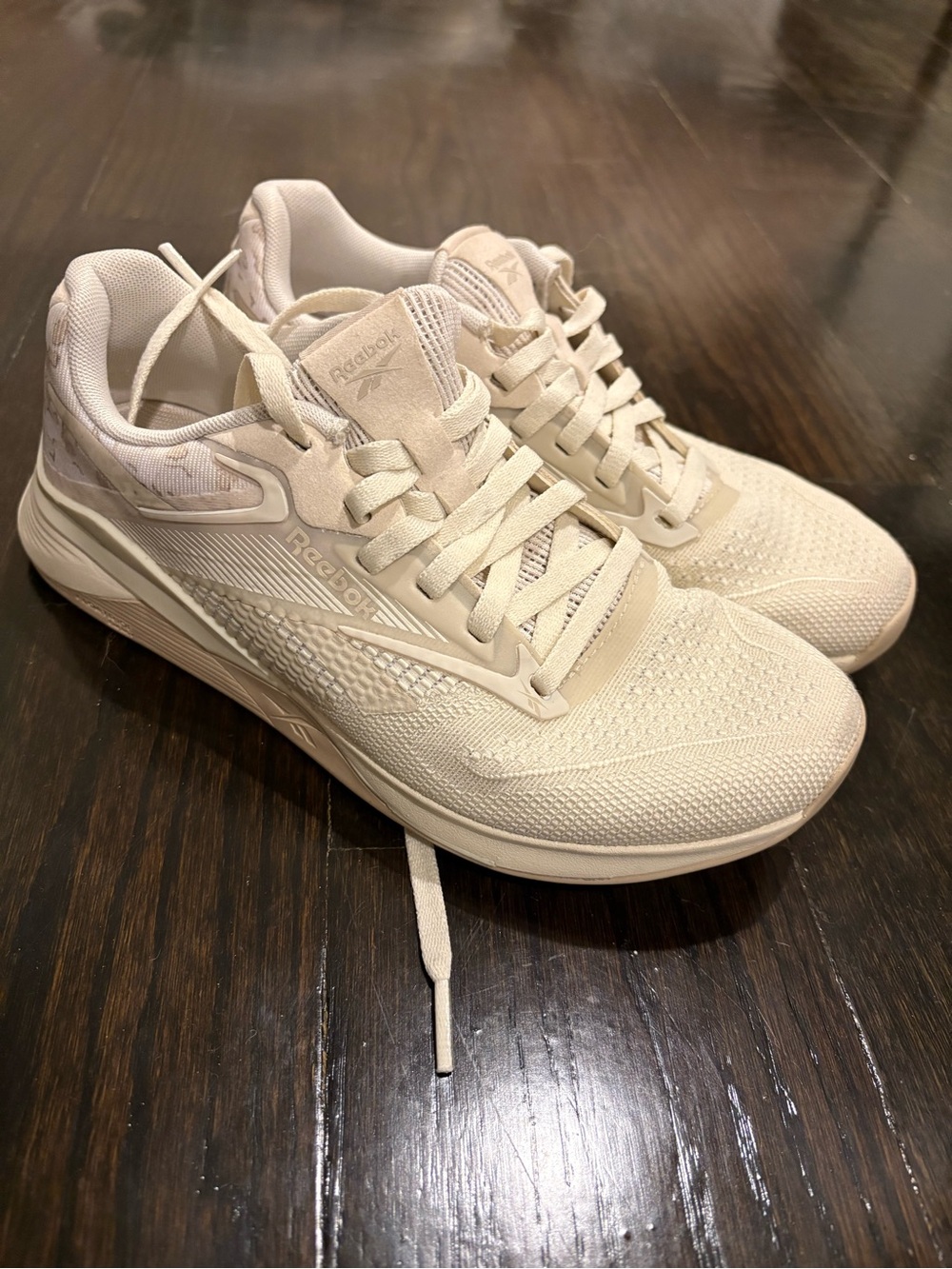Reebok Women's Cream Athletic Running Sneakers
